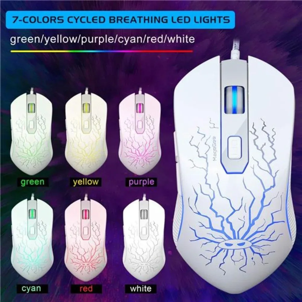 Gaming Keyboard and Mouse Combo,K1 RGB LED Backlit Keyboard with 104Key Computer